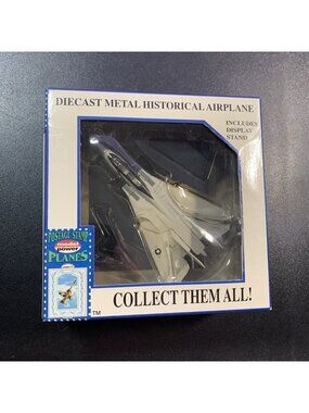Model Power 5383 F-14 Tomcat 1:100 Diecast Postage Stamp Plane NIB Vtg